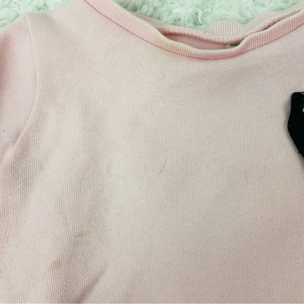 Carter's Pink & Gray dalmatian Dog pink ruffle long sleeve gray stretch leggings - Picture 5 of 17
